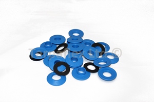Blue Plastic Eyelets - 10 Pack