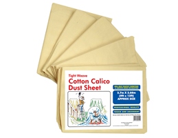 Cotton Calico Dust Sheet 2.7m x 3.6m (9ft x 12ft)