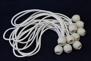 White Ball Bungees - 30cm